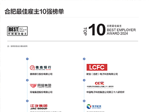 2024年度最佳雇主颁奖盛典---合肥最佳雇主10强